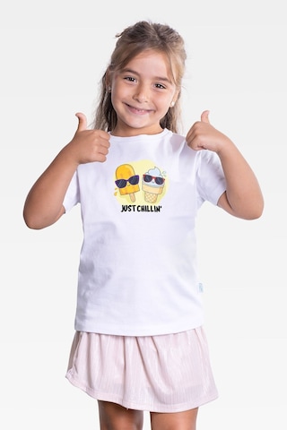 Little's World Just Chillin Çocuk Tshirt Beyaz