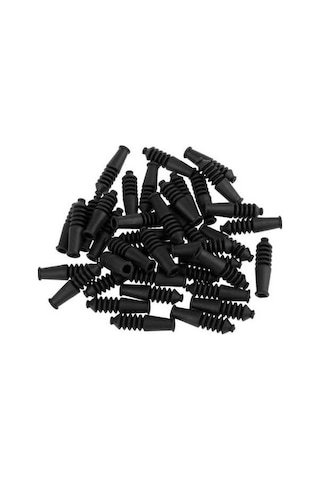 Pazly 40 Adet Kauçuk Bisiklet Fren Noddle Çizme Dişli Kablo Siyah Siyah