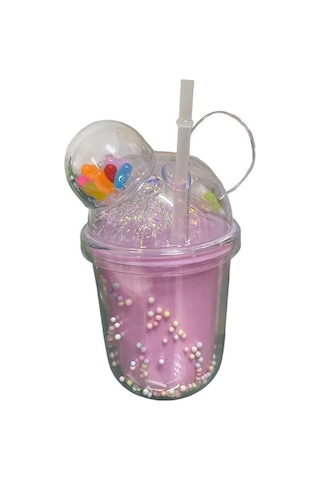 350 Ml Pipetli Bardak 3473 Çok renkli