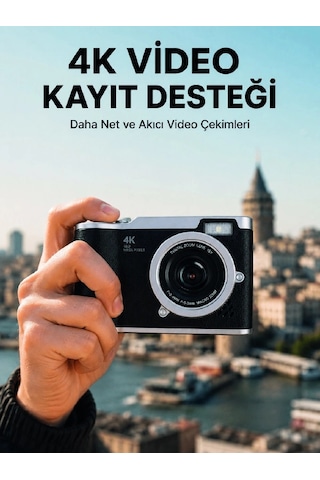 48 Mp Dijital Kamera 4k Video Çekim Özellikli Kompakt Tasarım Çok Renkli
