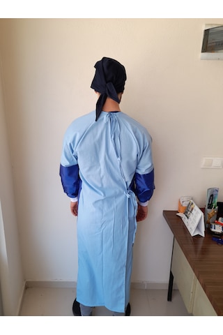 Çgs Mavi Yıkanılan Çok Kullanımlı Cerrahi Ameliyathane Box Önlük