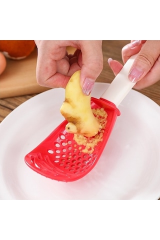 Fastbuy 3'lü Set Paslanmaz Mutfak Aksesuarları - Kırmızı Saplı Spatula Ve Çırpma Telı Kırmızı