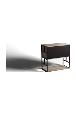 Ahşap Metal Raf 80x40x80 Cm Şık Ve Kullanışlı Kahverengi Ahşap Metal Raf 80x40x80 Cm Şık Ve Kullanışlı Kahverengi