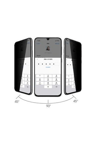 Samsung Galaxy Uyumlu A14 Davin 5d Privacy Cam Ekran Koruyucu