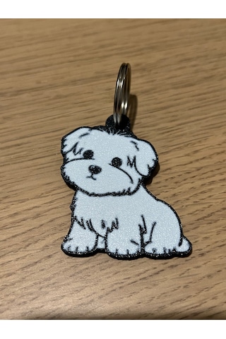 Sevimli Malta Köpeği Anahtarlık - Çanta Aksesuar