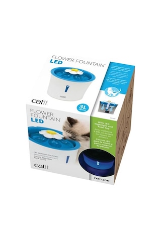 Catit 2.0 Flower Fountain Led Işıklı Otomatik Kedi Su Kabı 3 L