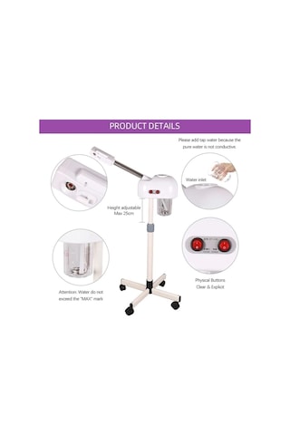 Nano Absolute Ayaklı ve Ozonlu Yüz Buhar Makinesi