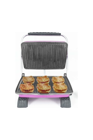 Dökümix Demir Döküm Tost Makinesi Lila + Tel Fırça