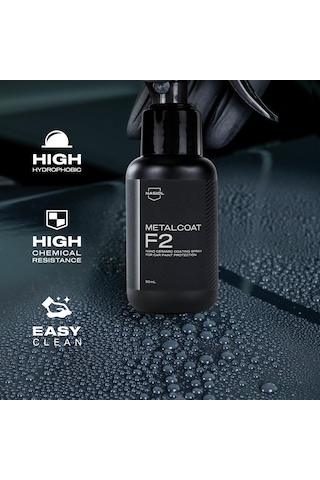 Metalcoat F2 Araç Sprey Nano Seramik Kaplama Ve Boya Koruma-50 Ml-1 Yıl Etkili-hızlı Ve Kolay U