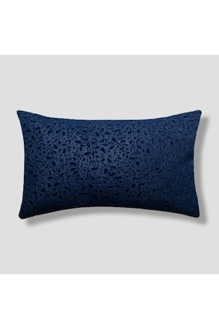 Sezyon Yuna Desenli 30x50 Lacivert Kırlent Kılıfı Lacivert