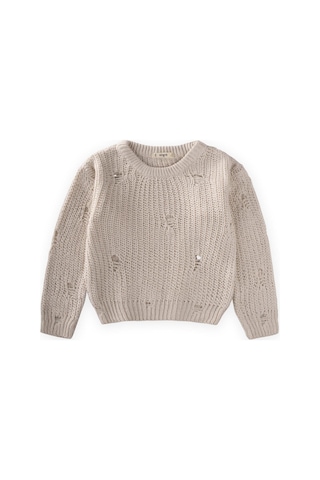 Selanik Triko Kazak 2-8 Yaş Naturel Bej