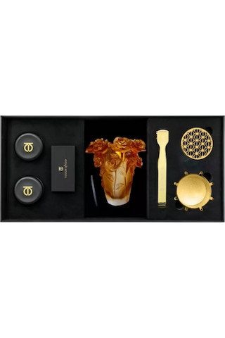 Touch Of Oud Amber Flower Tütsü Ve Buhurdanlık Hediye Seti, Dokhoon-bukhoor