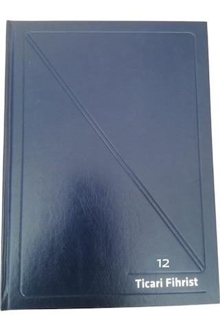 Fihrist Ticari 12'li 20x28 Lacivert Cilt Bezli 1 Adet Artlantis T