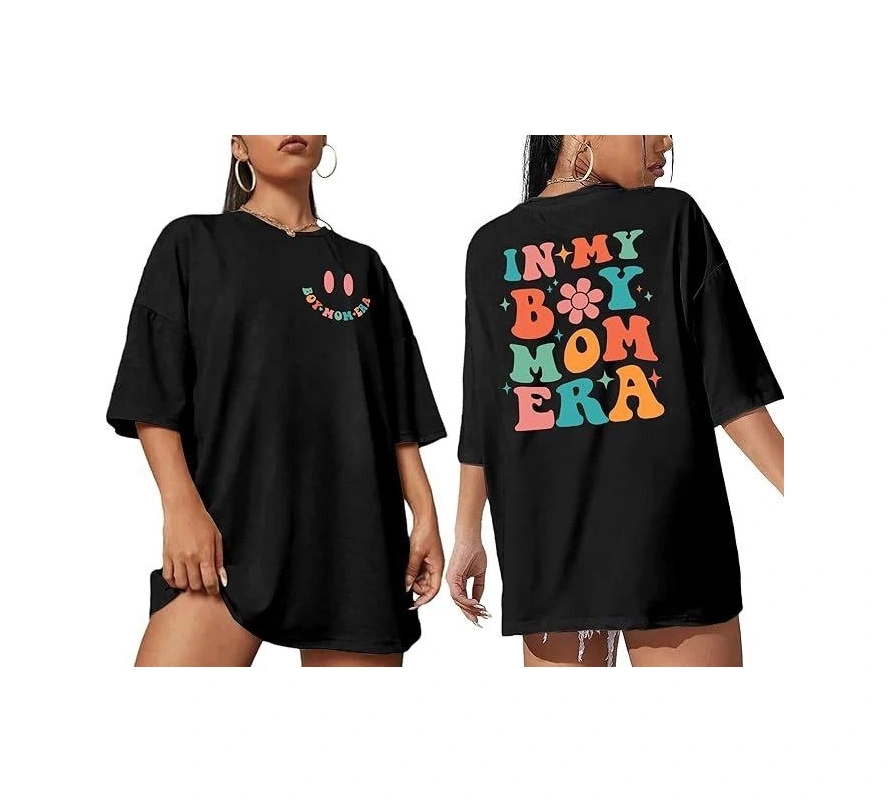 Buğrahayalin Bisiklet Yaka Kısa Kol Baskılı T-shirt - Siyah Siyah