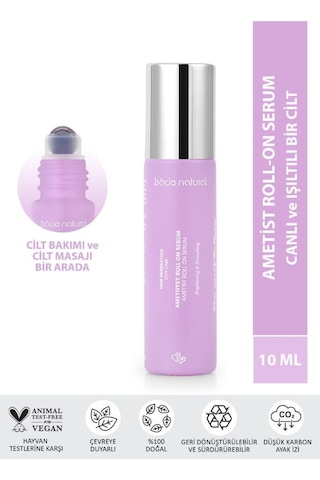 Bade Natural Ametist Roll On Anti Aging Yüz Masaj Serumu 10 ML
