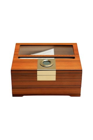 Premiumquality Quito Kahverengi Sedir Humidor Puro Kutusu - Tr9631