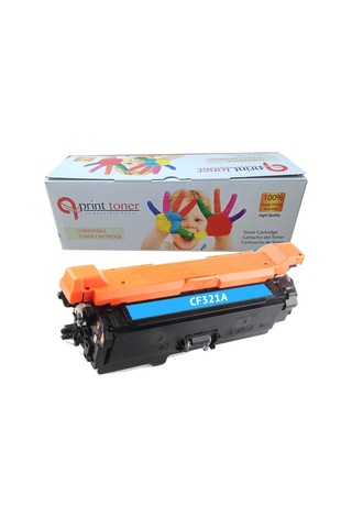 Qprint Toner Hp 652a Cf321a Mavi Uyumlu Toner M651dn M680dn Cz248a Cz249a Cz250a Cz256a Cz257a