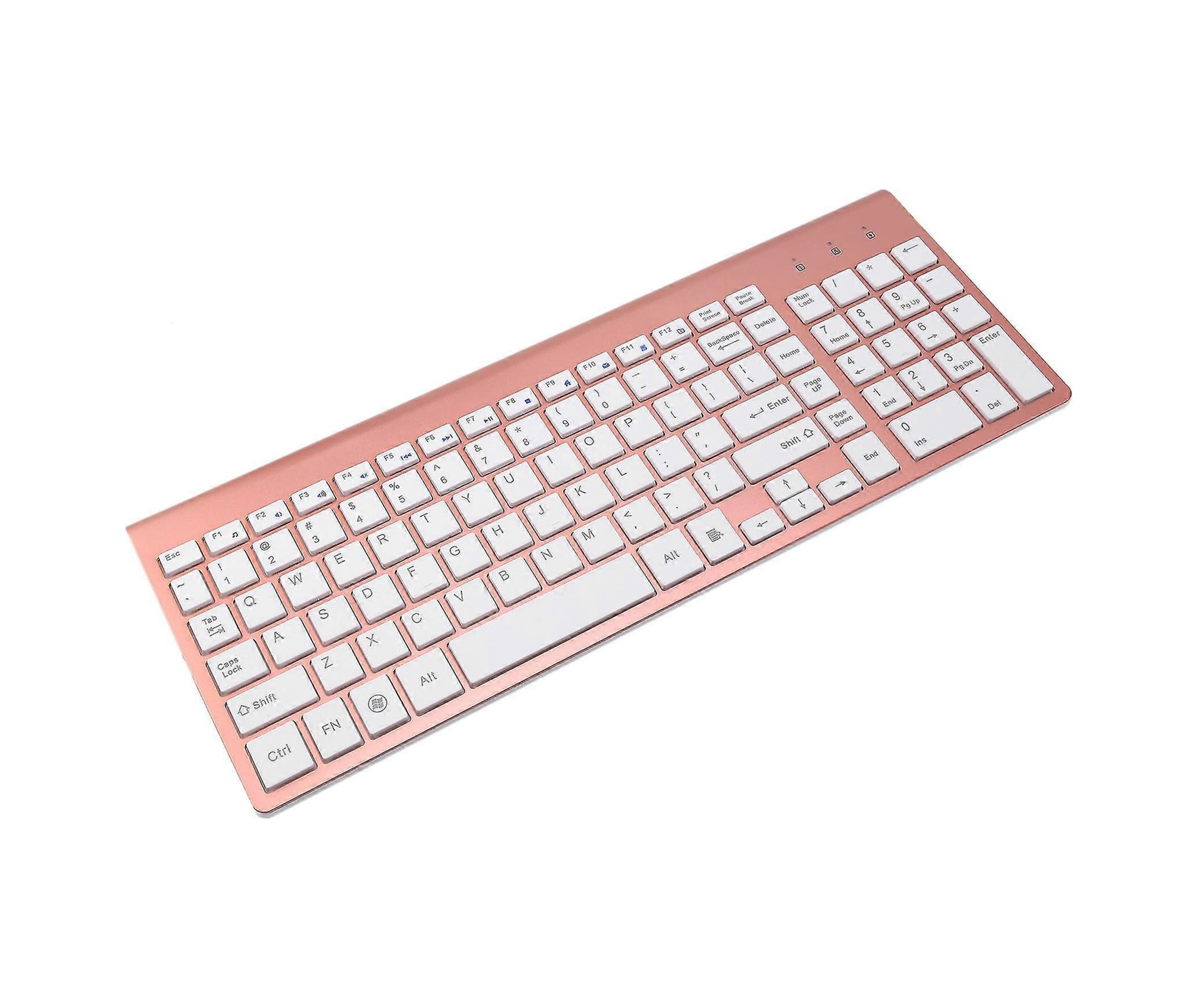 Lemestar 2.4ghz Kablosuz Klavye Ve Fare Seti - Gül Altın Rengi Diğer