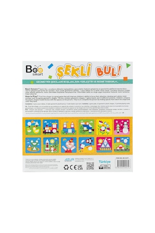 Bee Smart Şekli Bul Oyun Seti - Standart