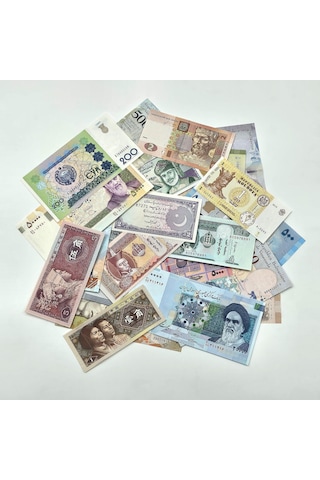 Koleksiyoner Başlangıç Seti, 15'li Çil Dünya Banknotları Koleksiyoner Başlangıç Seti, 15'li Çil Dünya Banknotları