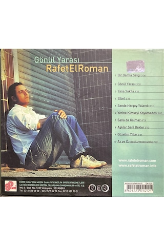 Müzik Cd'sidir Plak Değildir Cd Rafet El Roman Gönül Yarası Cd