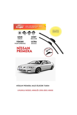 Nissan Primera P11 Ön Muz Silecek Takımı 2001 Model Araca Özel Aparatsız Direk Montaj