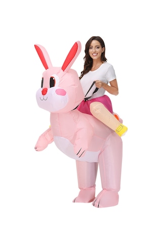 Cadılar Bayramı, Paskalya Tavşanı Karnaval Komik Binicilik Küçük Tavşan Şişme Hayvan Bebek Giysileri