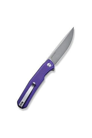 Sencut Scitus Flipper Knife Purple G10 Handle Kamp Çakı Mor