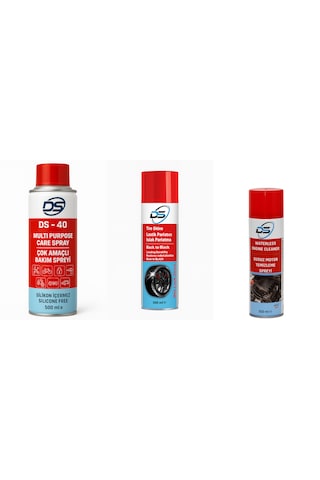 Susuz Motor Temizleyici + Multi Sprey + Lastik Parlatıcı