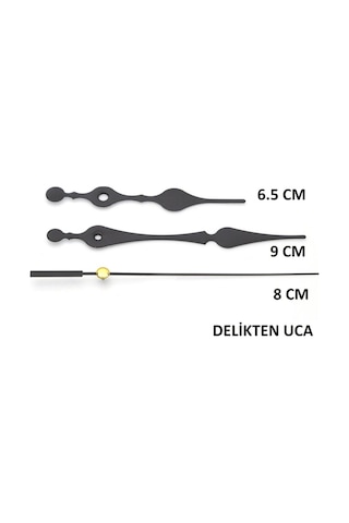 1 Adet Duvar Saati Mekanizması , Askısız , Şaft Uzunluğu 22 Mm , (523675213)