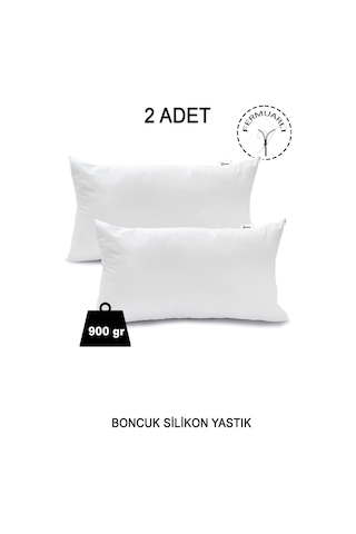 Vionel Home 2 Adet Fermuarlı Antialerjik Yastık Boncuk Silikon Pamuklu Kılıf 900 G