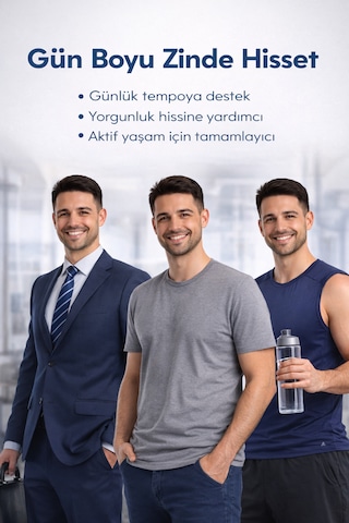 Active Man Erkeklere Özel Vitamin & Bitkisel Destek Transdermal Bant 30 Adet