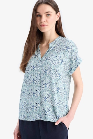 DeFacto Regular Fit Apaş Yaka Desenli Kısa Kollu Gömlek I6173AZ25SMER99
