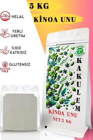 Kakulem Glutensiz Sertifikalı Beyaz Kinoa Unu Tozu 5 Kg