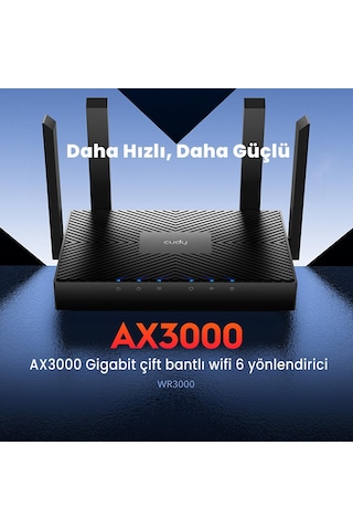 Cudy WR3000 5 GHz 2402 Mbps 2.4 GHz 300 Mbps Wi-fi 6 Mesh Router