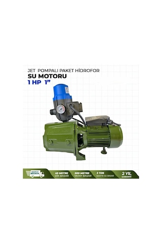 Staxx Power Jet Pompalı Otomatik Paket Hidrofor Su Motoru 1Hp 1'