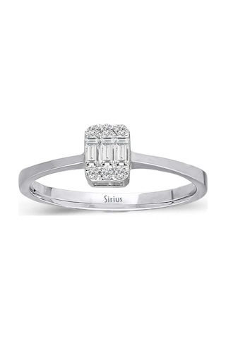 Sirius F Renk 0,17 Karat Baget Pırlanta Yüzük 0823R0125