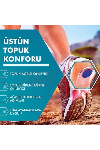 Medigel Slikon Topuk Yastıklama Pedi, Yumuşak Topuk Dikeni Destekli Ped M