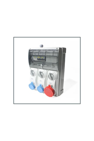 Novsen Ip66 Kombinasyon Panosu 2ad. 3x16a, 1ad. 5x32a Kilitli Priz