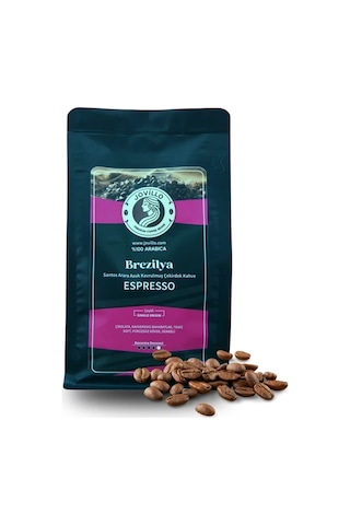 Brezilya Çekirdek Kahve Santos Arara Azul, %100 Arabica, Espresso Için Özel Kavrulmuş 250g Çekirdek Kahve