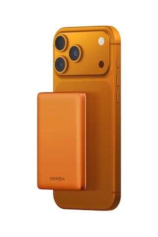 Energea Alupac Mini 5k 5.000 Mah 20w Type-c Ve 15w Kablosuz Şarj Çıkışlı Pd Hızlı Şarj Magsafe Powerbank - Turuncu Turuncu