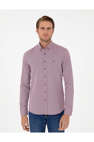 Pierre Cardin Erkek Bordo Gömlek Desenli 50297998-vr014 Bordo