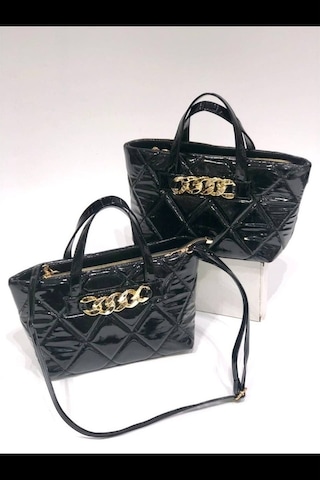 Sentt Orta Boy Rugan Zincirli Çanta