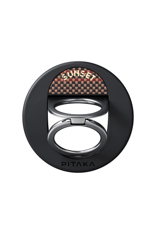 Pitaka Aramid Fiber Sunset Moonrise Serisi Sunset Magez Grip 3 Magnetik Ring Stand Telefon Tutucu