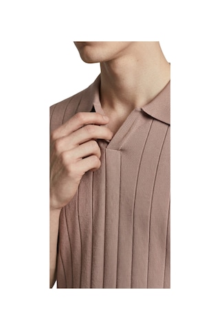 Anthony Jackson Premium Erkek Triko Polo Yaka T-shirt Ravello Kahverengi