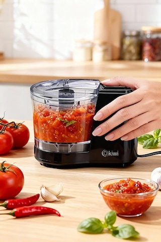 Kiwi KC-8217 350 ML Kapasiteli & Paslanmaz Çelik Bıçaklı Mini Gıda Doğrayıcı