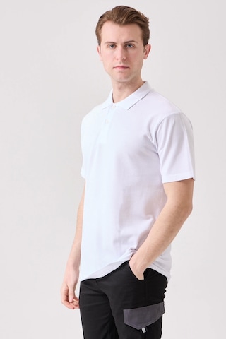 Galanthus Polo Yaka T-shirt - Pamuklu, Nefes Alabilir, Klasik Tasarım Beyaz
