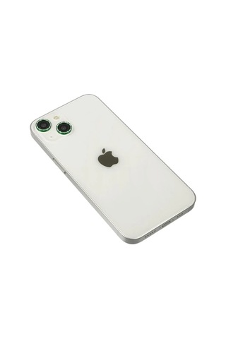 Mey İthalat Apple Uyumlu iPhone 14 Diamond Kamera Lens - Yeşil