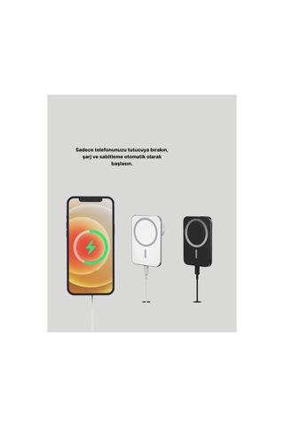 Magsafe Manyetik Araç Tutucu 15w Şarjlı Siyah