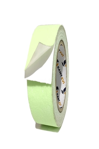 Fosforlu Kaydırmaz Bant İnce 25mmx25metre Fosforlu Zemin Kaymaz